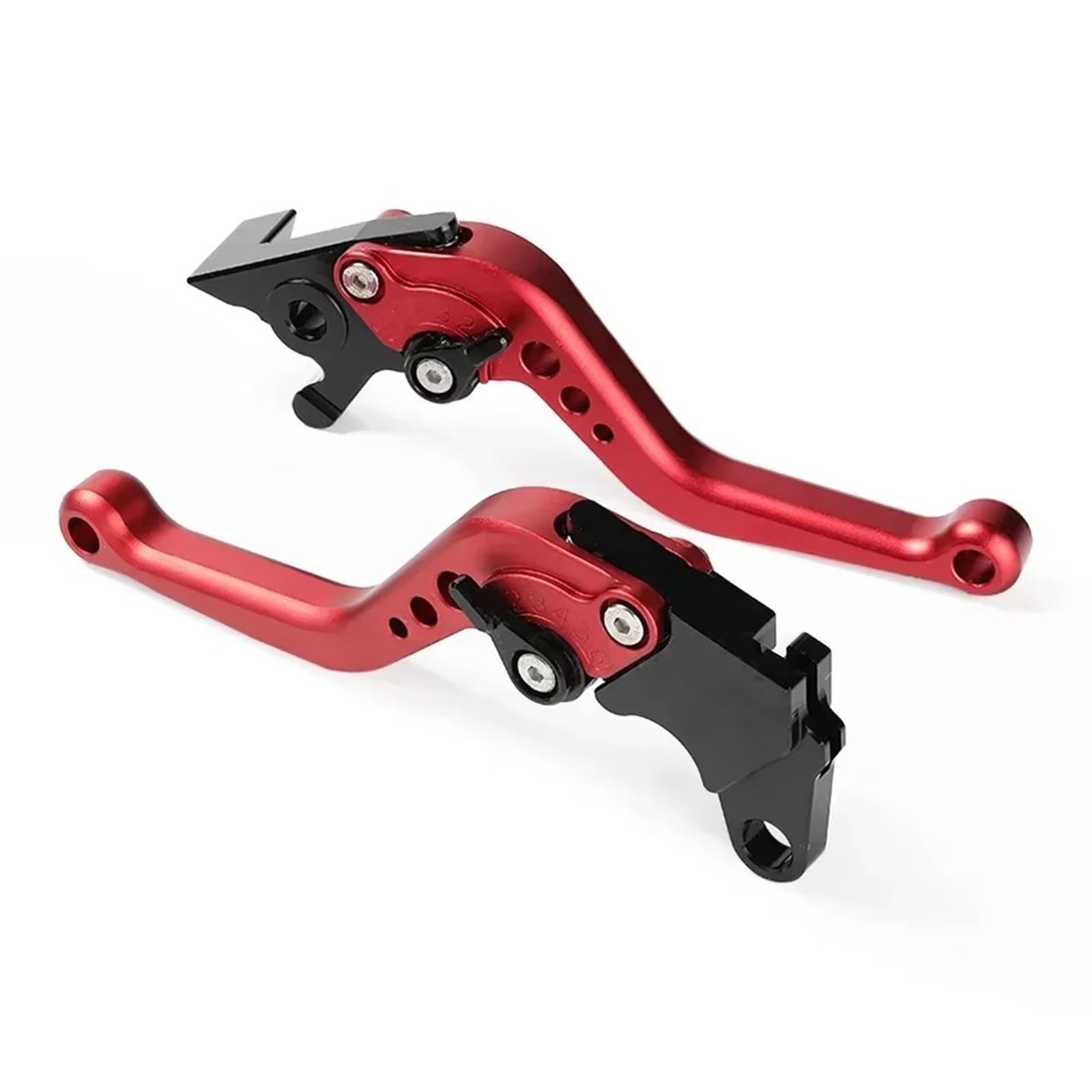 Tingyus Red Motorbike Brake Lever For Xsr125 For Mt125 For Yzf R125 Motorcycle Front Control Handles Lever Short Handle Brake Clutch(Red)