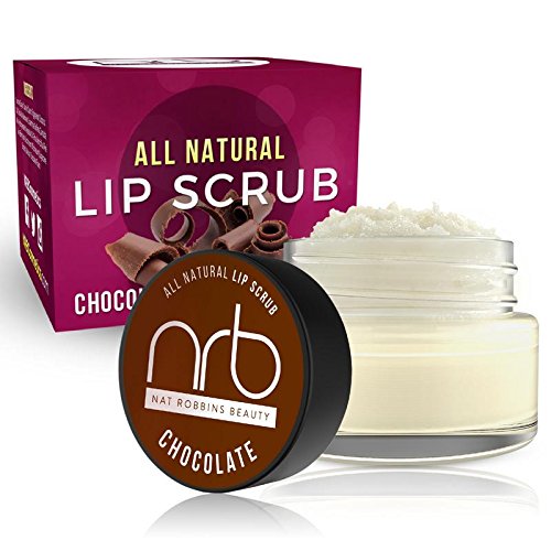 NRB Beauty Revival Lip Scrub - All Natural Sugar Based - Exfoliating & Moisturizes Chapped Dry Lips - 0.5 oz Each - Made In The USA - Chocolate