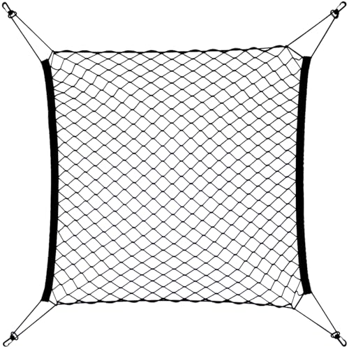 Rede de Porta-Malas Tela Organizadora 70x70 cm para Viagem e Transporte Universal para Carro DRIVR