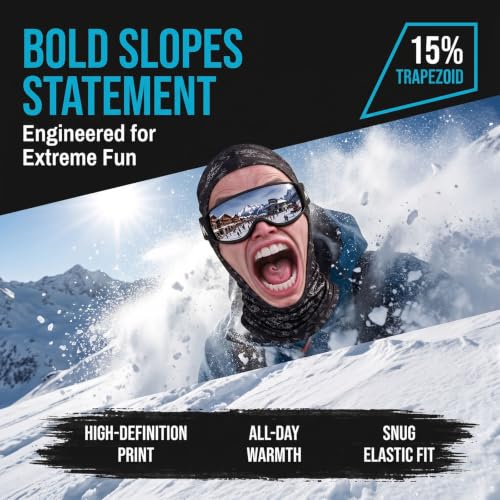 Men Ski Mask Winter Funny 3D Printed Full Face Realistic Face Balaclava - image 2