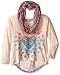 Beautees Girls' Hi/Low Top W/Hrt Scrn and Scrf