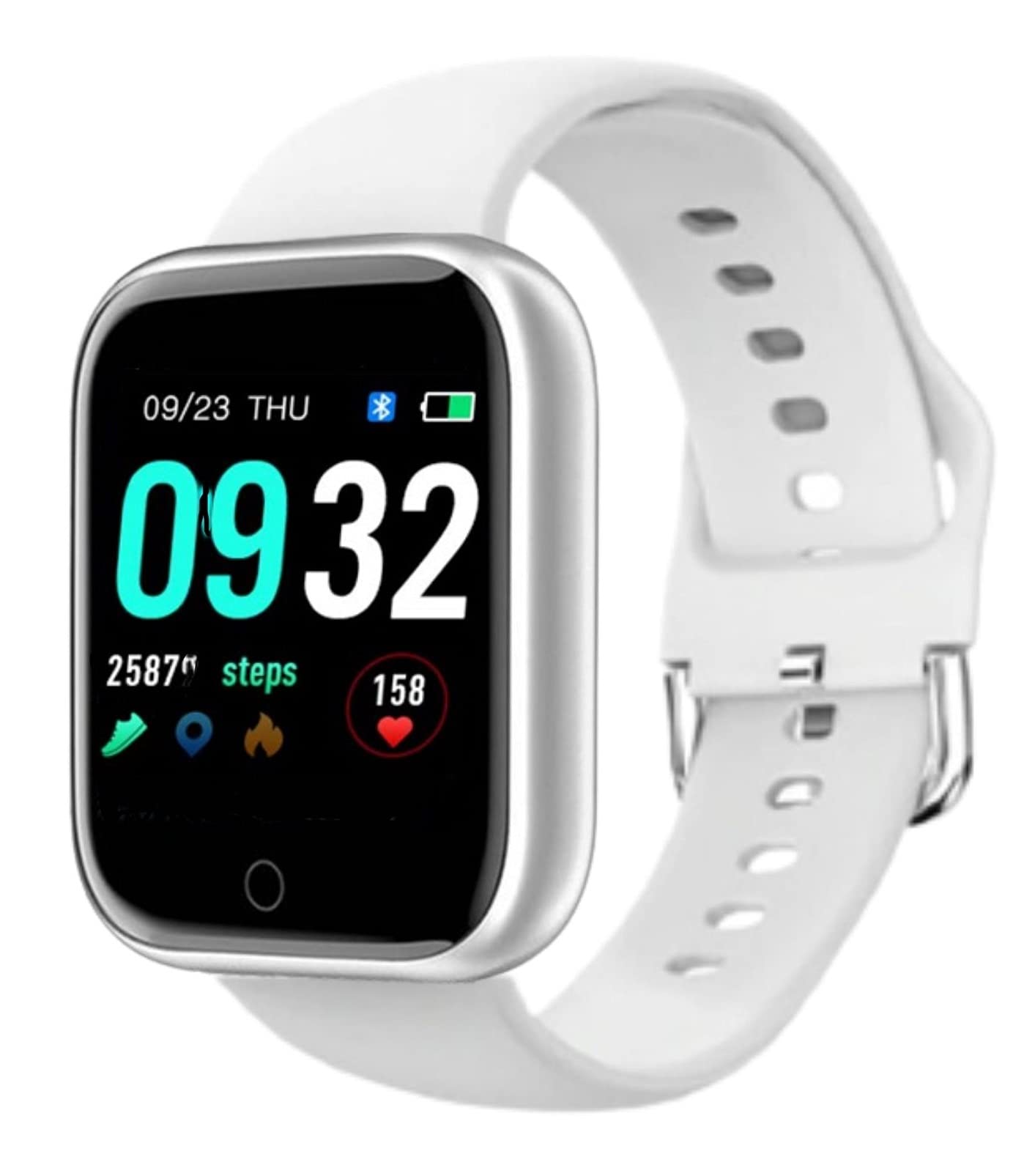 TechKingTechKing Smart Watch M-20 Touchscreen Bluetooth 1.3" Smart Watch LED with Daily Activity Tracker, Heart Rate Sensor, Sleep Monitor and Wristband for All Boys & Girls-Assorted