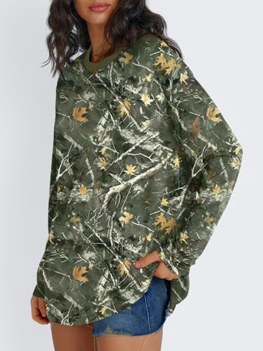 Trendy Queen Womens Oversized Long Sleeve T Shirts 2025 Basic Crewneck Tee Fall Tops Casual Workout Y2K Clothes