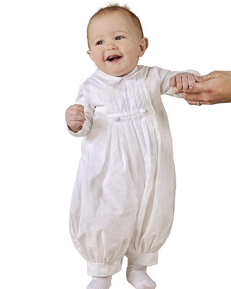 One Small Child Daniel Cotton Christening Baptism Blessing Outfit for Boys - 24 Months White