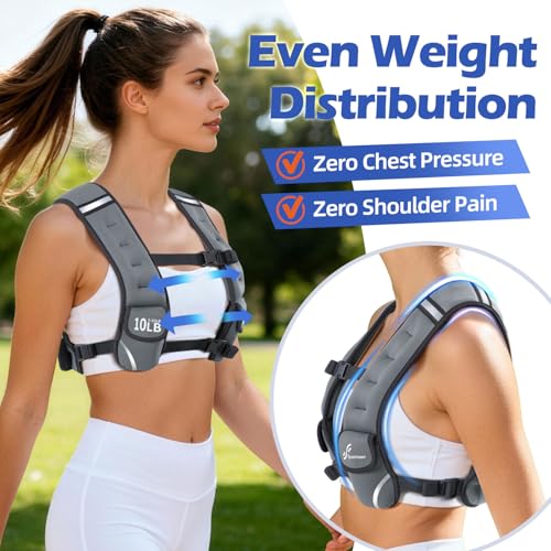 Image of Sportneer Adjustable Weighted Vest Woman: 6-10lb /10-18lb Weighted Vests
