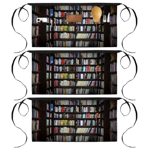 Demi-tablier de cuisine multicolore avec poches pour serveur restaurant et bistrot