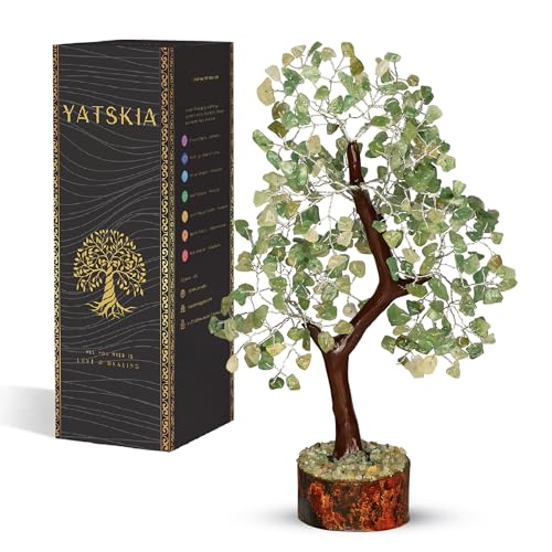 YATSKIA Green Jade Crystal Tree | Feng...