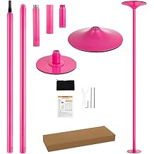 Dance Pole Set -Premium Heavy Duty Height Adjustable 7.38-8.85ft Portable 45mm1.77" 360Spinning Pole Dancing Pole W/CE Certificate for Home Gym, Removable, 200KGS Capacity