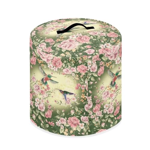 Image of Cozeyat Spring Hummingbird Rice Cooker Cover Kitchen Appliance Cover Dust Cover for Kitchen Appliance Cover Electric Pressure Cooker, Air Fryer and Crock Pot, Machine Washable