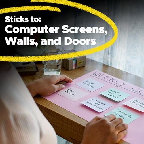 post-it 100 recycled paper super sticky notes 2x the sticking power 3x3 in 5 pads 70 sheetspad wanderlust pastels collection 654r-5ssnrp