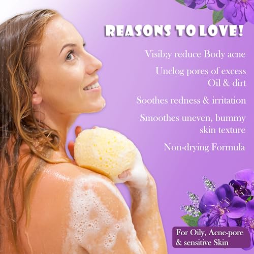 Image of Pink Root Salicylic Body Wash for Clear, Smooth Skin - improves texture, and leaves your skin feeling fresh, soft,visibly healthier after every wash. Ideal for daily use.