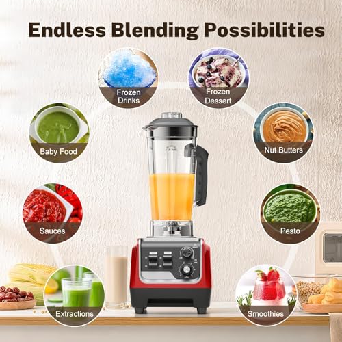 Image of 1800W Blender for Smoothies, Countertop Blenders for Kitchen with 70 Oz BPA-Free Pitcher and 20 oz To-Go Cup, 28000 RPM High-Speed Motor Blender for Ice Crushing, Frozen Drinks, Milkshakes