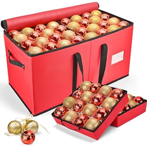 Keten Christmas Ornament Storage Box Cover