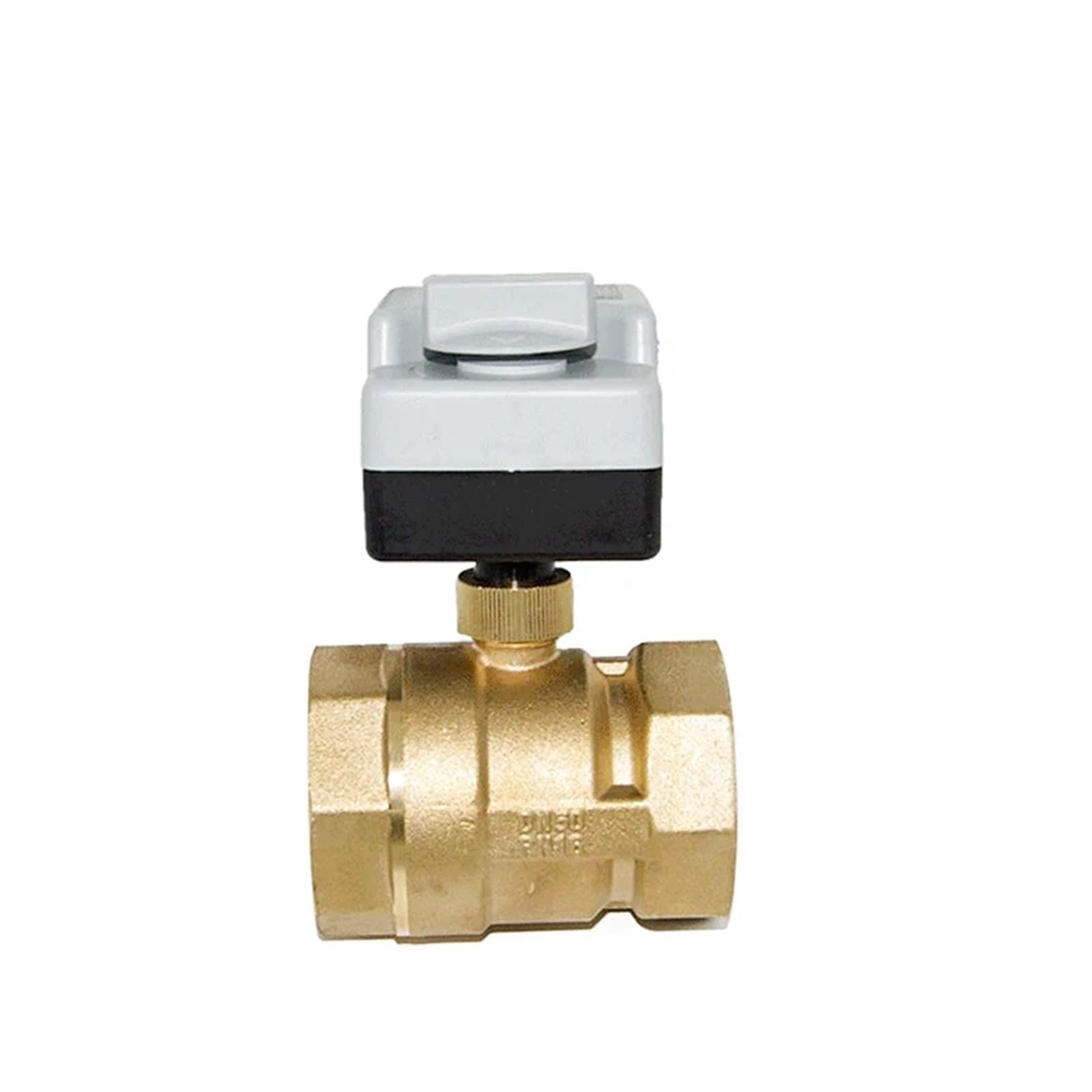 Valvola a sfera motorizzata da 1/2" 3/4" 1" 2" 220V Valvola a sfera in ottone con controllo a due punti a tre fili con interruttore manuale(3/4")