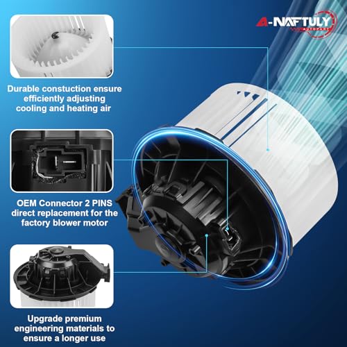 Image of AC Blower Motor Fan for 2011 2012 2013 2014 Hyundai Sonata GLS Limited SE | Fits for 2011-2014 Hyundai Sonata, 2011 Kia Optima, Front HVAC Heater Blower Motor, 97113-3S000, 971133S000, 700263, PM9385