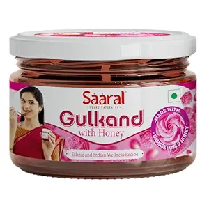 Gulkand with added Honey/Damask Rose/Sun Cooked/Rock Sugar/Natural Honey/Rose Petal Jam 250gms