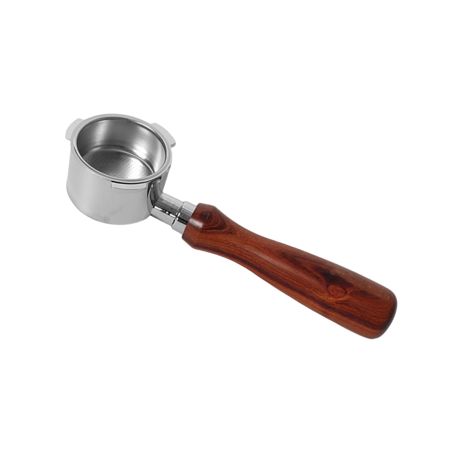 MICFENY 51mm Portafilter Delicate Wood Handle 51mm Portafilter Coffee Brewing Tool for Espresso Machines
