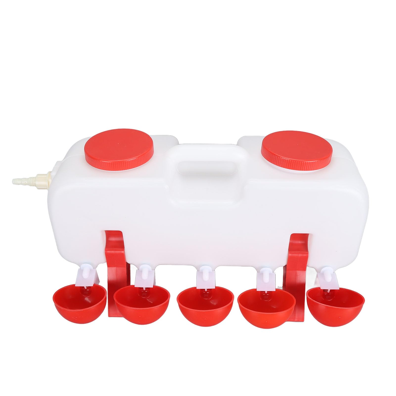 Bebedero para pollos, alimentador de agua para aves de corral con llenado superior de gran capacidad de 10 litros con 10 tazas de agua para pato, ganso, para granja avícola, uso (Full Automatic)