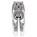 Produktbild acsefire Unisex Viking Hose mit weitem Bein Norse Mythology Jogginghose Odin Fenrir Haremshose Hugin & Munin Elastische Taillenhose
