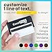 ExcelMark One Line Custom Rubber Stamp (Custom Long)