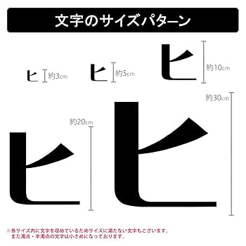 Amazon.co.jp: 一文字からのカタカナステッカー カタカナ 浪漫明