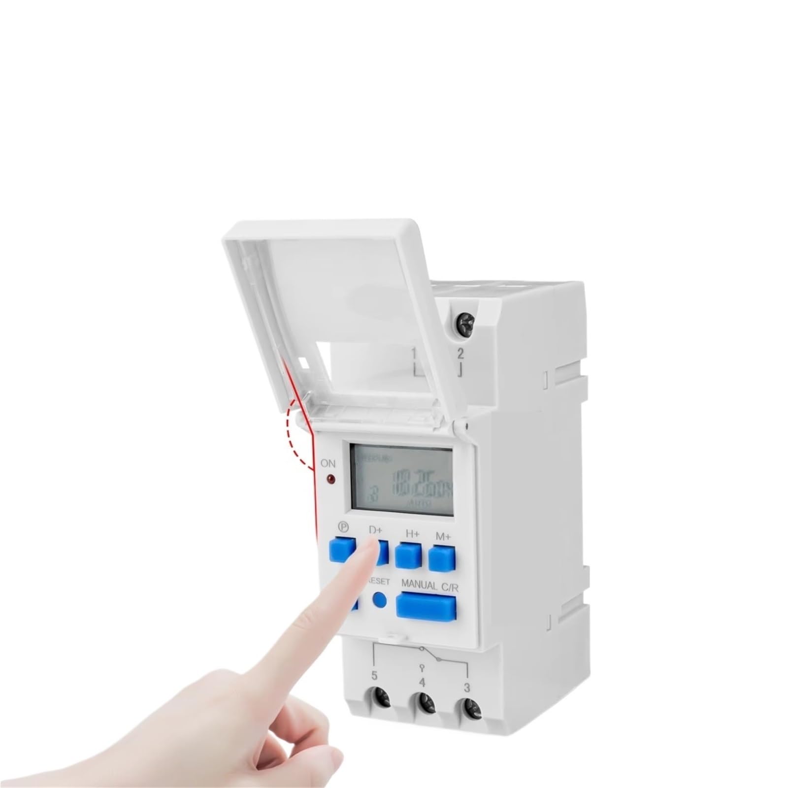 THC 15A /30A 220V Digital LCD Weekly Programmable Digital Timer Switch Time Relay(THC 15A 220V)