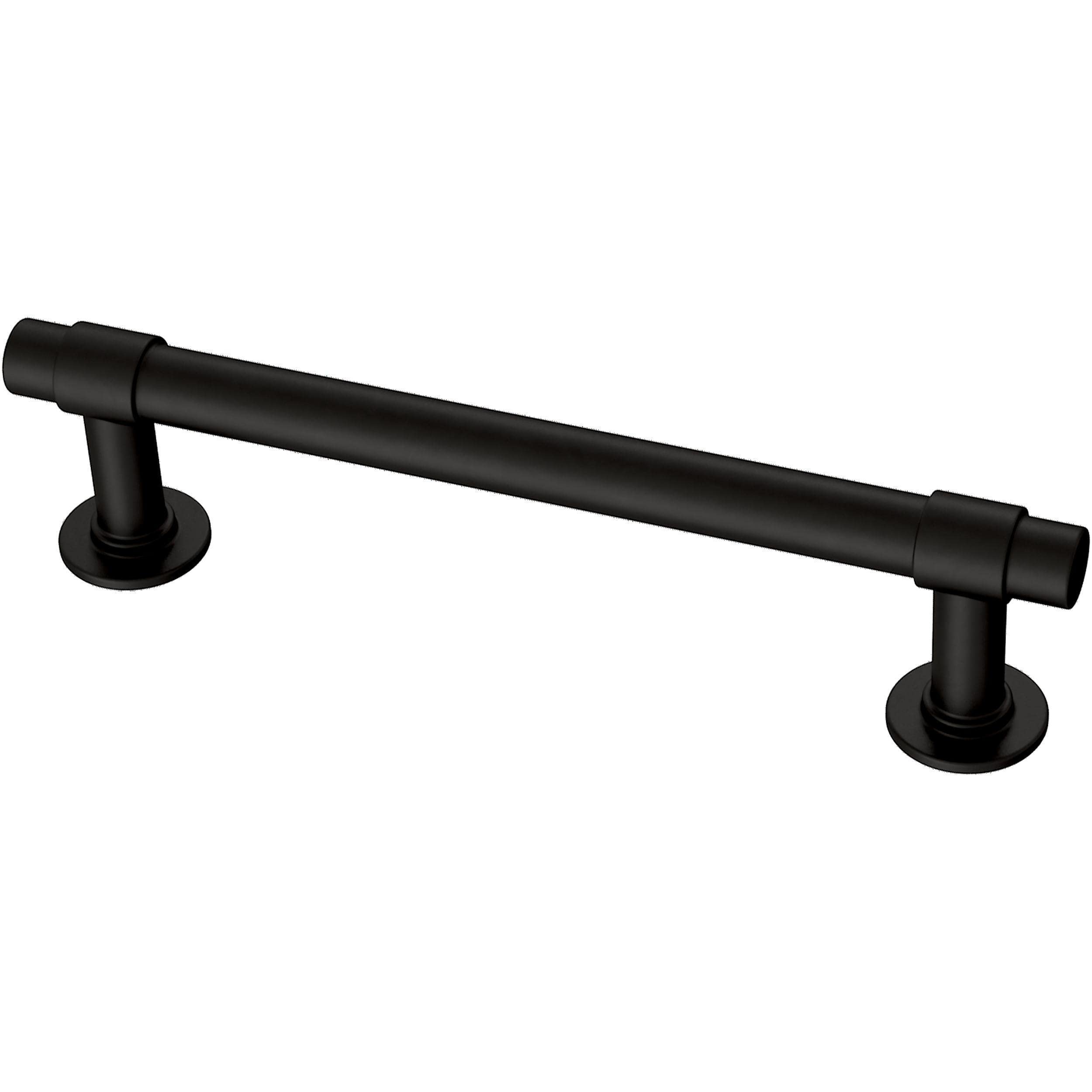 Franklin Brass Straight Bar Cabinet Pull, Matte Black, 4 in (102mm) Drawer Handle, 5 Pack, P29617Z-FB-B1