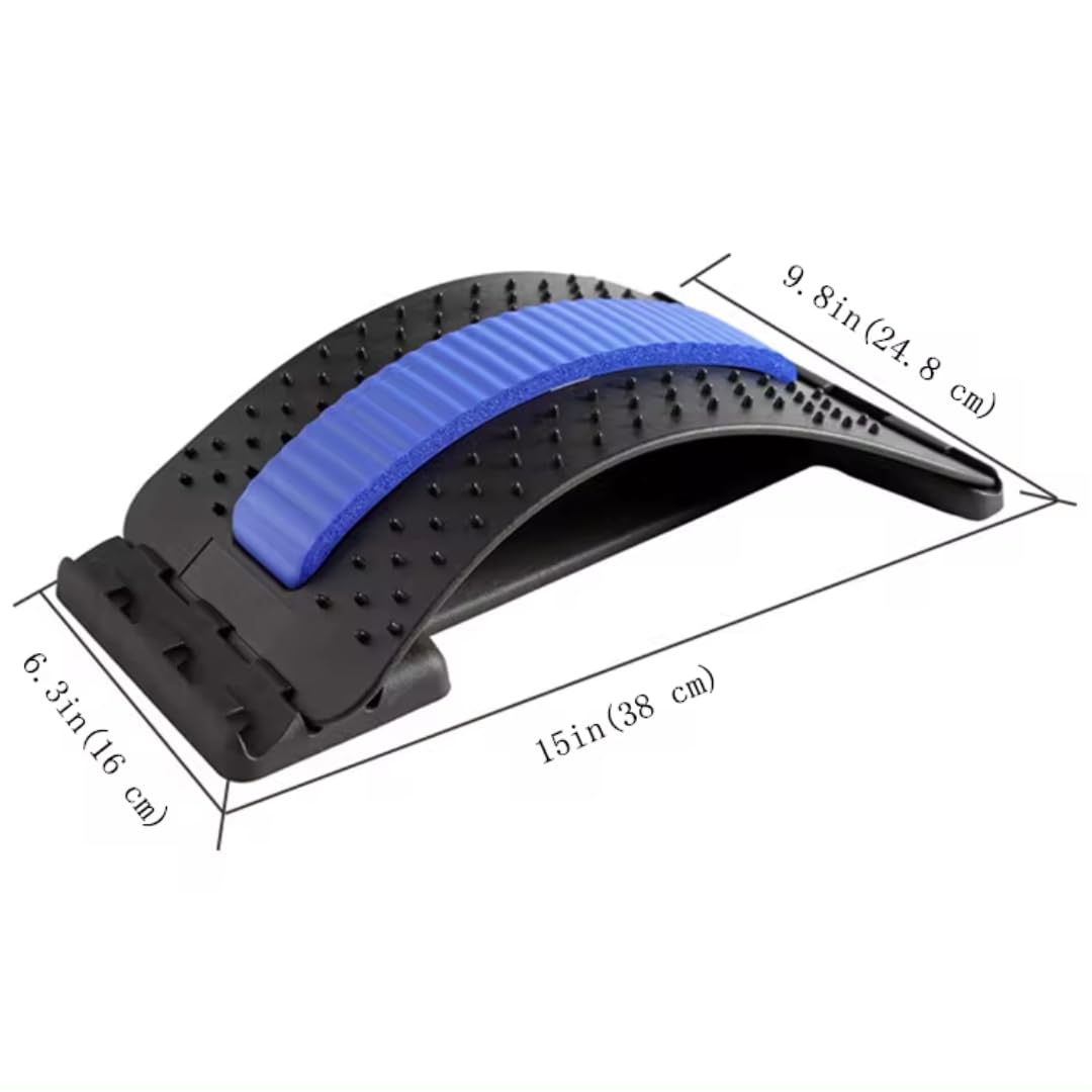 Lonestar Trade Back Stretcher for Pain Relief, Multi-Level Back Cracker, Lumbar Support Spine Board, 3 Adjustable Settings