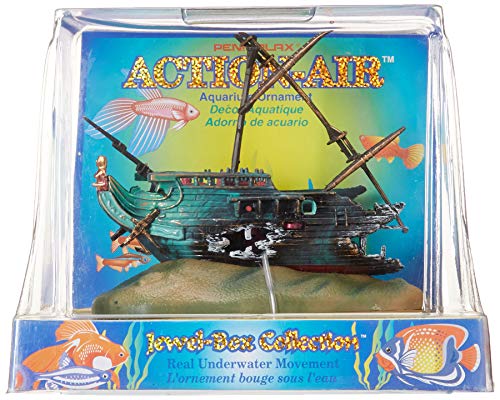 Penn Plax Action-Air Aerating Action Ornament, Rocking Shipwreck, Rocks With A Steady Stream Of Bubbles - Image 2