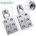 Vgate 6x00 (2/0) AWG Gauge Lead-Acid Battery Terminals Clamp - Positive and Negative (+/-)(Pair) for Tapered Top Post