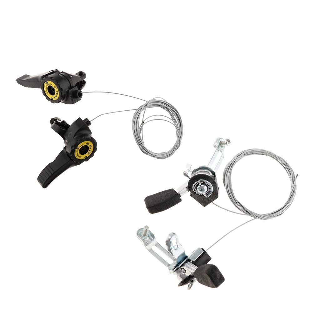 B Baosity 2 Pairs Bike Bicycle Thumb er Levers Replacement 3 x 5/6/7 Speeds