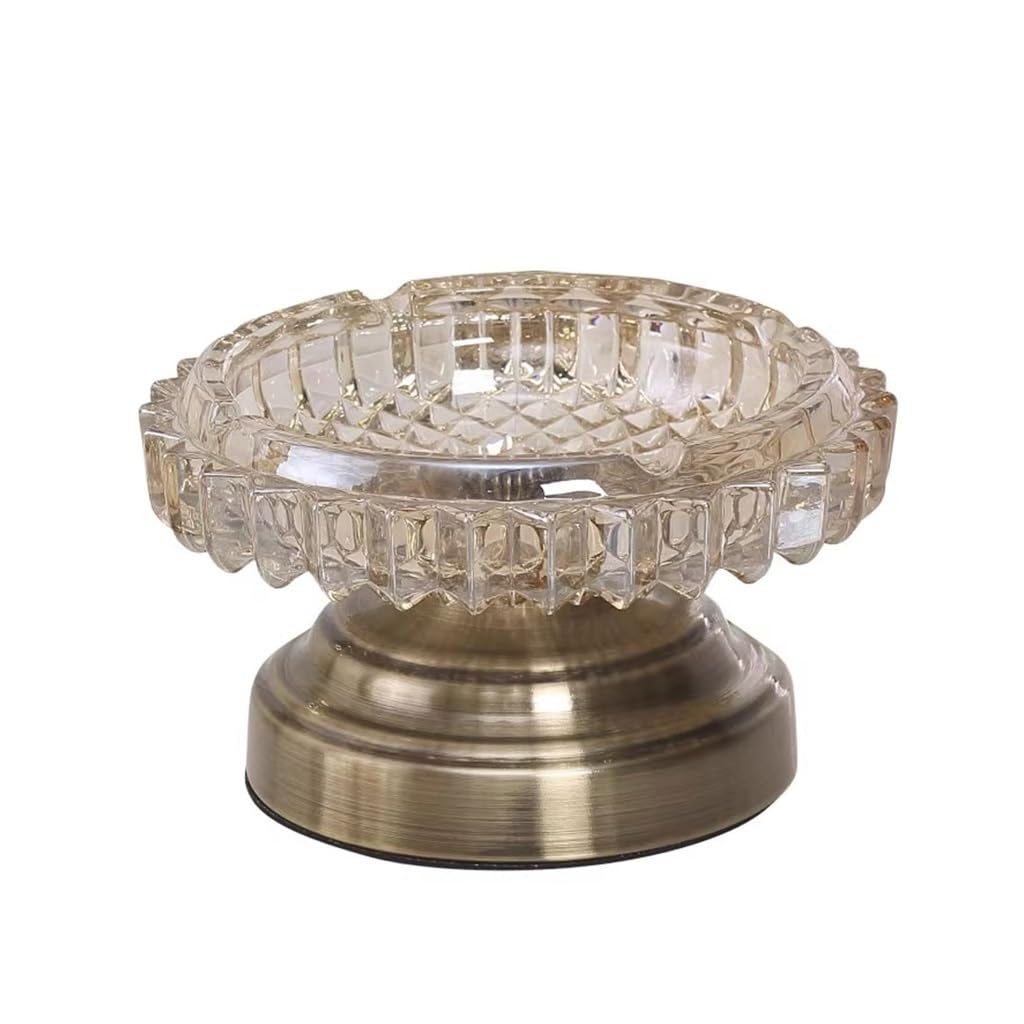 Gthtuhfd Ash Tray Chinese Style Glass Ashtray Taste Romantic Decoration Beautiful Personality Trendy Gift Ashtray For Outside Patio