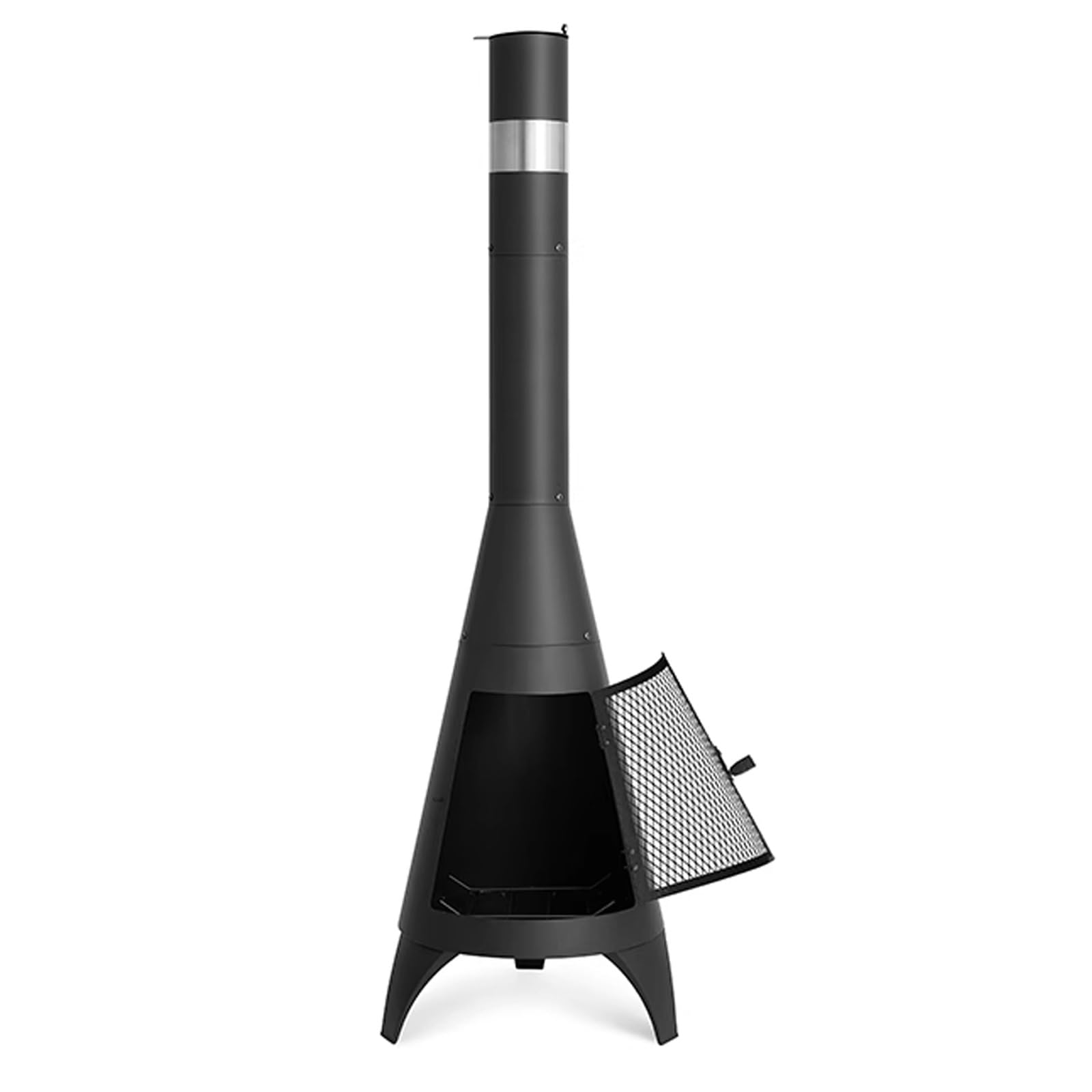 Stufa a Legna Economica Materiale in Acciaio Laminato a Freddo Gambe del Forno Triangolari Cucine da Campeggio Tendas Adatto per Uso Esterno e Campeggio(A,50 * 50 * 160cm)