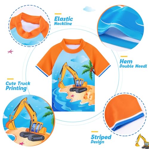 Kids Swimsuit Boys Two Pieces Shark Swimsuit Toddler Rash Guard and Trunk2