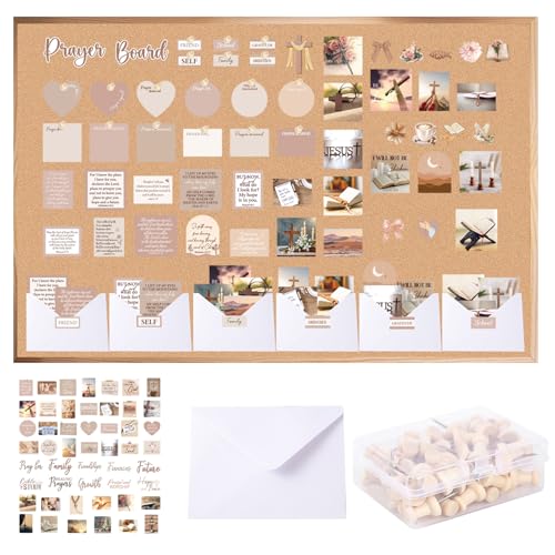 162Pcs Brown Coquete Prayer Board Kit Christian...