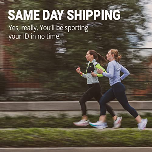 Road Id Elite Medical Alert Bracelet For Men And Women - Trim-To-Fit Customized Silicone Bracelets For Identification & Medical Information For Athletes And Travelers - Engraved Official Id Wristband #TOP2