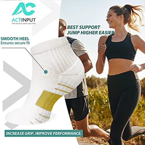 Image of ACTINPUT Ankle Compression Socks for Women Men - 5 /7 Pairs Plantar Fasciitis Socks for Athletic, Support, Running