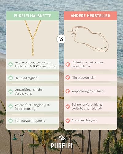 Purelei Halskette Damen Edelstahl – Wasserfeste, verstellbare Zodiac Kette 50 cm – Eleganter Damenschmuck, astrologischer Anhänger… – Ansicht 4