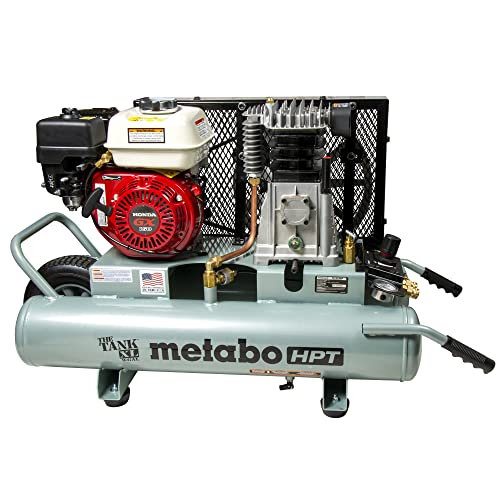 Metabo HPT Air Compressor | THE TANK™ XL 9-Gal | Honda GX 160 Gas Engine | Wheelbarrow | 145 PSI | EC2610EA