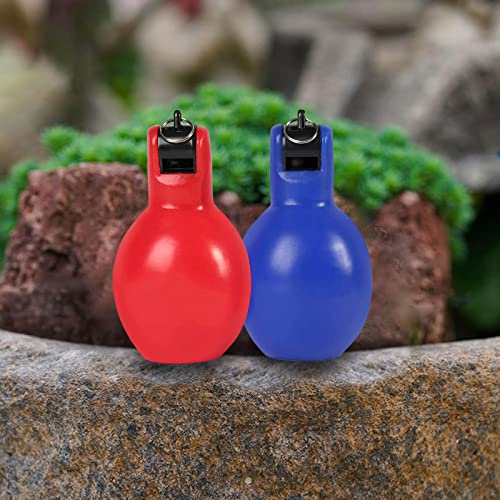 Pitos para árbitro 2 piezas, livianos de PVC miniatura 6