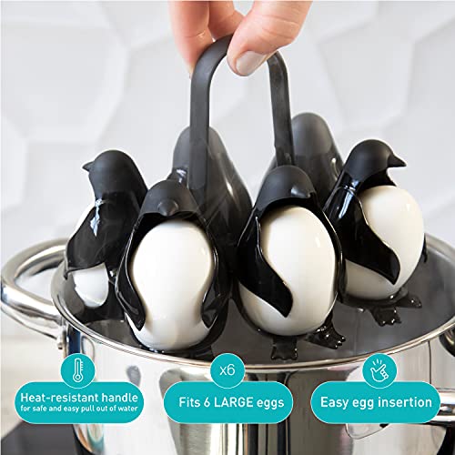 Peleg Design Egguins 3in1 Cook, Store and Serve Egg Holder, Penguin