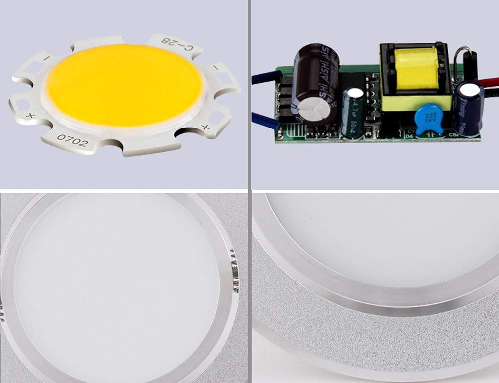 Reflektor sufitowy LED Nobe regulowany 1,5 W, trwały, super jasny, obrotowy, do użytku komercyjnego, energooszczędny. Lampa sufitowa / 10 W - neutralne/neutralne światło 10 W
