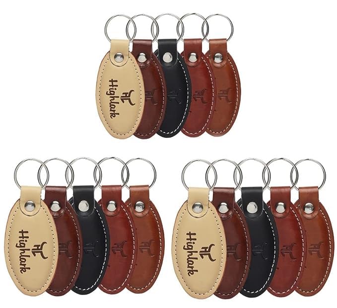 Image of Signature Leather Finish Keychain for Men & Women | Durable Metal Key Holder for Car and Bike Keys | Elegant Everyday Accessory