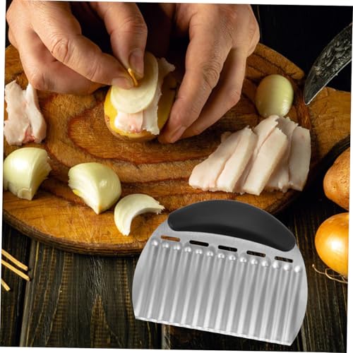 Cortadora ondulada de acero inoxidable para verduras miniatura 6