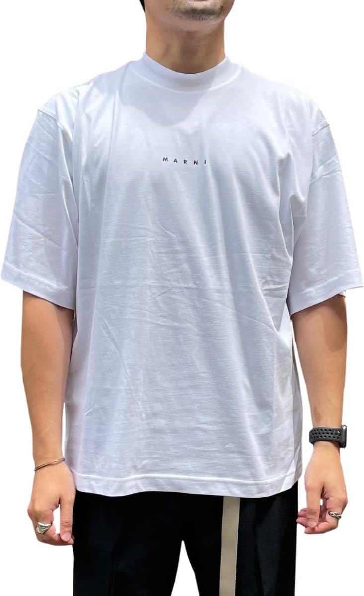 Amazon | [Marni] [マルニ]Tシャツ 46 ホワイト メンズ HUMU0223P1  