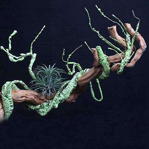 Alberi Artificiali 110 cm / 3.6ft Flessibile Bendible Bendificiable Tree Tree Vine Green Jungle Vines Habitat Decor per Le Rane di Lucertola e più rettili
