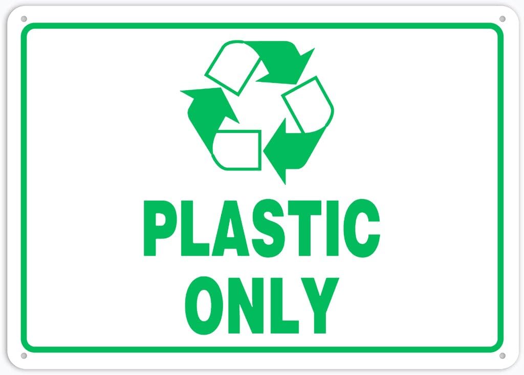 8"x12" Aluminum Metal Sign - Plastic Only - Indoor & Outdoor Use For Home, Office, Work