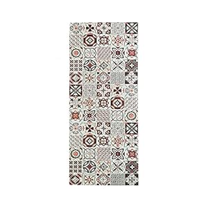 MANI TEXTILE TPS_TREN_PIM_90 Teppich, Polyester, Rot, 90 x 130