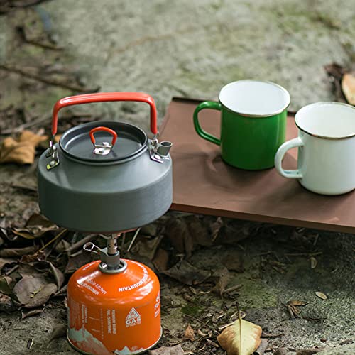 Outdoor Camping Theepot, Draagbare Theepot Met Siliconen Handvat Picknick Alumina Koffie Pot Outdoor Wandeluitrusting Voor Vissen Bergbeklimmen Reizen - Afbeelding 5