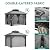 YITAHOME 10X10FT Hard Top Metal Gazebo Patios Double Roof Canopy Aluminum Frame Garden Gazebo Tent Curtains Netting for Patios Backyards Decks Lawns Gray
